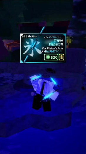 SHOWCASING TRIPLE FISHSTAFF FOR PINION 'S ARIA #fisch #robloxfisch #fyp #showcase #roblox