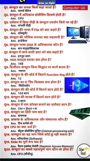 The basic knowledge of computer Application