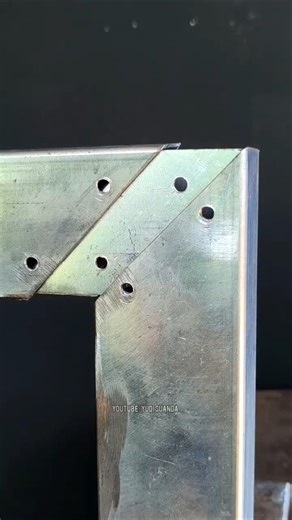 genius trick for thin metal fabrication without welding #welding #welder #metalwork #fabrication