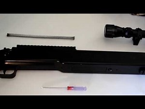 How To Upgrade The Spring On The Asg M40a3 Airsoft Sniper Rifle