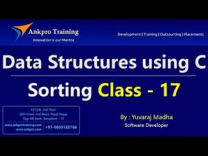 Mind Luster - Learn Data Structures using C Part 17 Sorting | Selection sorting algorithm and program in c language