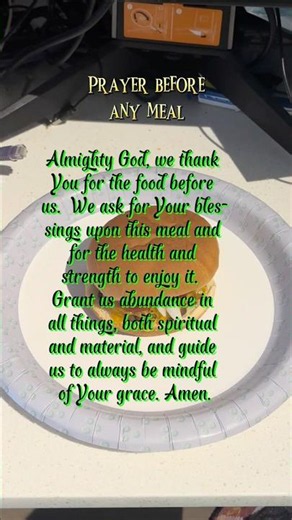 🙏 Powerful Prayer Before Every Meal | Thank God for Food