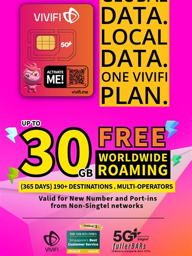 VIVIFI: Singapore's Ultimate Mobile Plan with Global Data