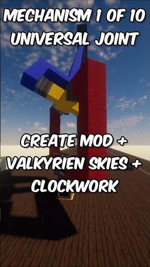 Minecraft Mechanisms: Universal Joint - Create Mod + Valkyrien Skies + Clockwork