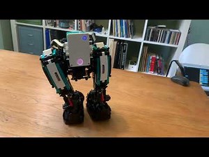 Lego Bipedal Robot walker: changes direction in walking action.