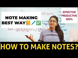 How to make notes/Best Tips to make study notes