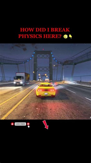Mustang vs GTA 5 Physics! 😱 How did I survive this? #gta5 #drifting #shorts