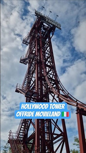 Hollywood Tower Offride Movieland 🎡🇮🇹 #movieland #italy #themepark #Tower #freizeitpark #ride #viral