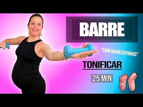 25 MIN BARRE Workout with Dumbbells 🔥 Full Body Toning at Home | Siéntete Joven