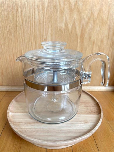 Vintage COMPLETE Pyrex Percolator 6 Cups Clear Glass Made in USA - Etsy
