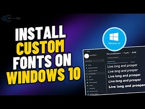 How to install custom fonts on windows 10 | Add a font on Laptop/PC