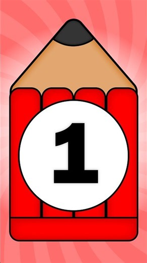 Counting 1-10 with Colorful Pencils ✏️ Fun for babies #shorts #toddler