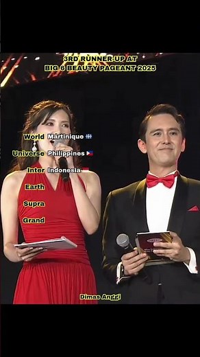 3rd Runner-Up at Big 6 Beauty Pageant 2025 #beautypageant #shorts