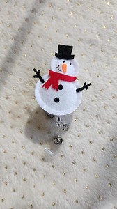Bobine de badge bonhomme de neige