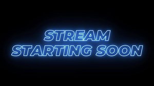 Download Stream starting soon neon sign animation for free