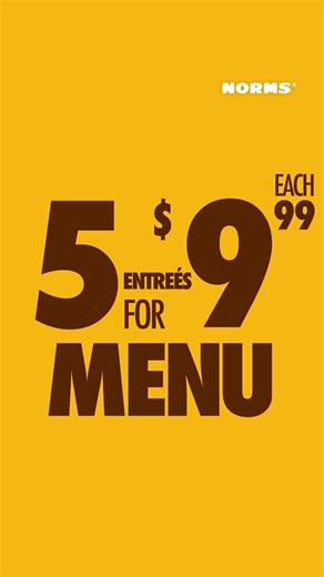 NORMS Summer Menu starting at $7.99 | NORMS Restaurants