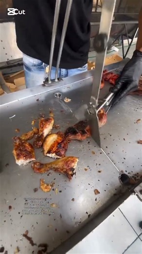 Meat Cutting using a Manual Guillotine Slicer#shortsfeed #viral