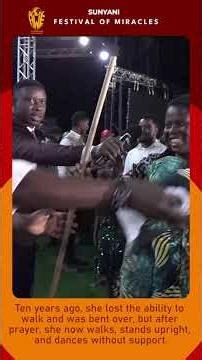 Ten years bent over. One touch from God changed everything. She now walks and dances without support