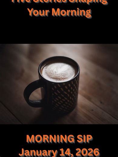 MORNING SIP — January 14, 2026 #MorningSip #GrimDispatch #News #Politics #WorldNews #Trump #Iran #Greenland #ICE #FederalReserve #Cuba
