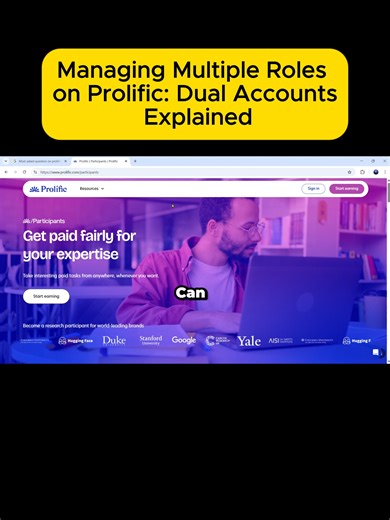 Managing Multiple Roles on Prolific: Dual Accounts Explained #Prolific#Survey#kenyantitok#Nigeria#Kenya