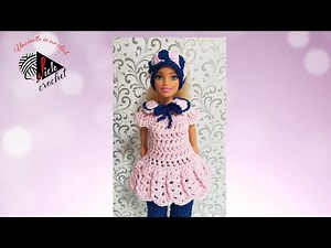 TUTORIAL UNCINETTO BARBIE MAGLIA MODELLO 7 PARTE 1 di 2