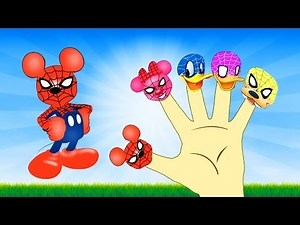mickey mouse spiderman finger family song mickey mouse clubhouse nursery rhymes songs for kids