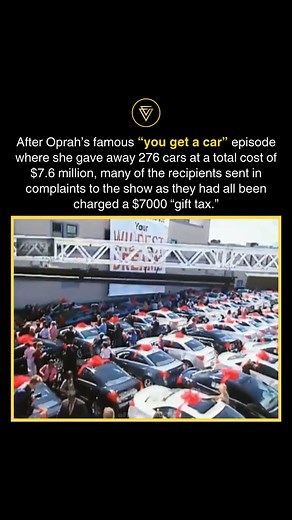 FinanceVaults - Digital Wealth & Branding on Instagram: "Oprah’s iconic “You get a car!” giveaway episode in 2004 became a moment of television history, but it also led to unexpected frustration among recipients. During the episode, Oprah surprised her audience by giving away 276 brand-new Pontiac G6 cars, with the total value of the giveaway reaching approximately $7.6 million. However, what seemed like a dream-come-true gift came with a catch: recipients were required to pay a substantial “gif