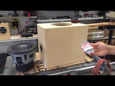 Installing a JL Audio 13W7/D1.5 in a ported box.