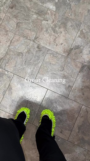 Cleaning your grout 🫶🏾If you aren’t doing a deep clean you can spray let sit for 2 minutes and dry mop! For a deep clean I let sit 2mins then scrub with my cleaning tool and after i mop 😁#kitchenfloors #grout #zep #cleaningfloors #housecleaningtips #housecleaning | KeeksCleaning