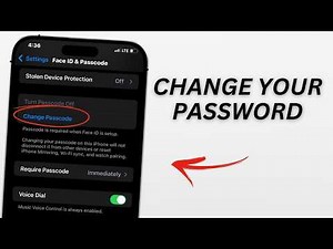 How To Change Your iPhone Password!