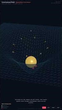 Gravitational Fields Explained in 60 Seconds #Shorts