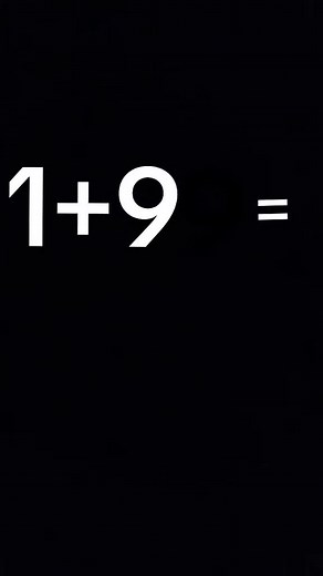 Mathematical Equation Video: 1 9=9 Explained