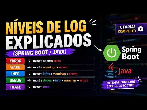 Níveis de LOG explicados (Spring Boot / Java)