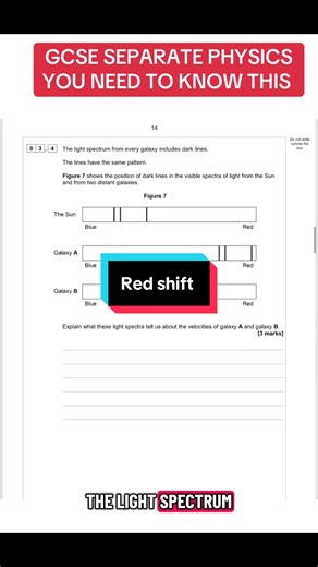 Red shift #gcse #physics #physicstok #STEM #gcsescience