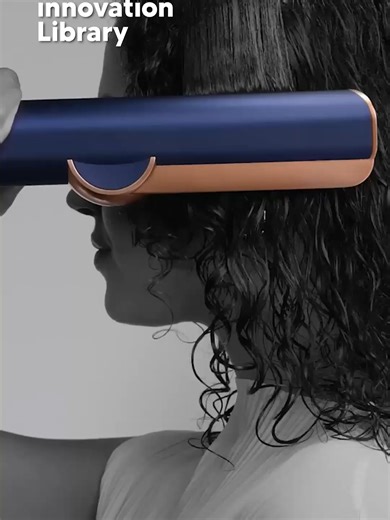 How does Dyson Airstrait straighten hair without heat plates? It uses high-speed airflow to dry and smooth hair from wet, reducing heat exposure and styling time. Explore more at innovationlibrary.com @dyson_usa #innovation #innovationlibrary #haircareinnovation #smartbeautytech