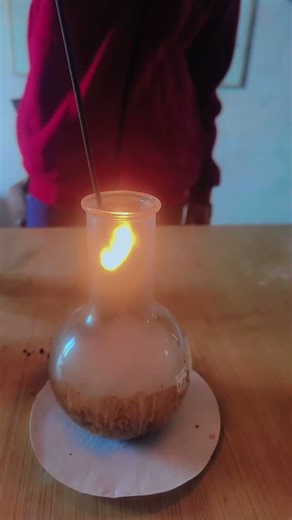 Reaction of potassium permanganate with hydrogen peroxide #redox reaction #trending #shorts#science