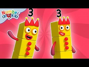 Three | Full Episode - S1 E4 | Numberblocks (Level 1 - Red 🔴) - Videos For Kids