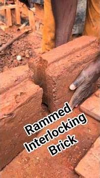 These Rammed Earth interlocking brick. no machine just hand made.