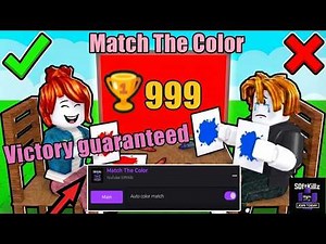 [NEW] Match The Color Script | AUTO COLOR MATCH, AUTO WIN