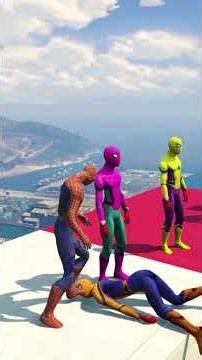 Spider-Man vs Hulk Epic Race Gone WRONG #shorts #gta #funny