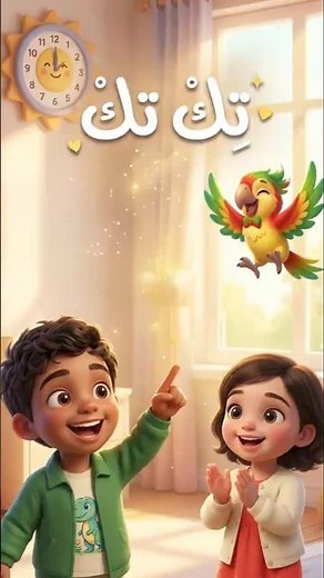 أنشودة صوت الساعة تك تك ⏰ | Tick Tock Song | نشيد تحفيزي للأطفال عن الوقت والنجاح