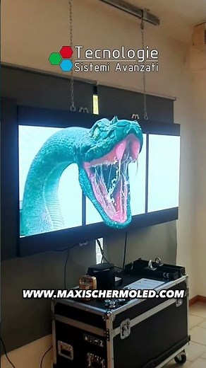 SCHERMO LED 3D SENZA OCCHIALI - 3D LEDWALL WITHOUT GLASSES - 3D LED DISPLAY NAKED EYE #3dledwall