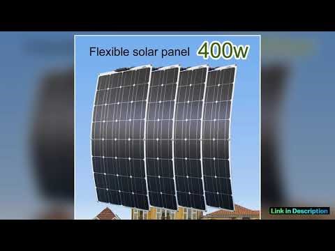 Solar Panels 400 Watts Flexible Waterproof Monocrystalline Solar Cell Panel Kit for Camping Home Ca