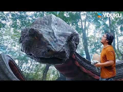 🥚🐍😨Director faces giant snake with its eggs! Full risky move!| Varanus Priscus | YOUKU MONSTER MOVIE