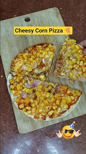 Dominos Who? 👀 Cheesy Corn Pizza at Home in Minutes! 🍕