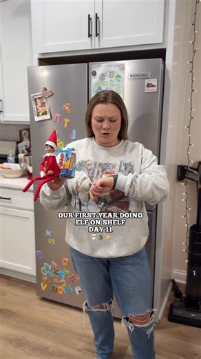 Alexis Mae Dennis on Instagram: "Anyone else’s kids obsessed with bandaids? #elfontheshelf #elf #elfonshelfideas #mom"