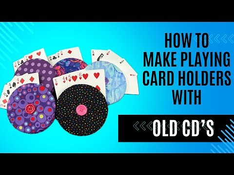 How to make playing card holders from old CD's
