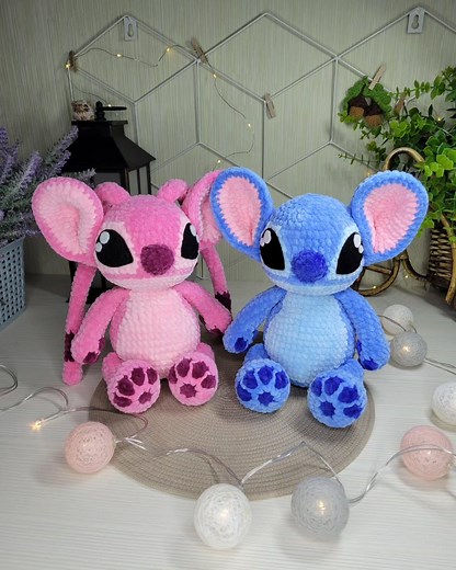 Stitch & Angel Amigurumi Crochet Pattern PDF – Plush Toy Duo | Intermediate Pattern | Digital Download - Etsy