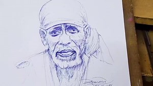 1.4K views · 546 reactions | Shree Sainath ballpen sketch . ... A small demo.......... | Artist Shekhar Sane | Facebook