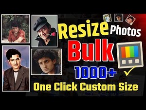 How to resize photos in bulk| How to resize multiple photo at once 2025